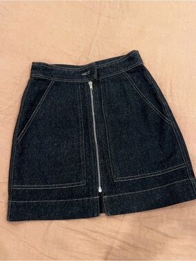 Isabel Marant Dark Blue Denim Mini Skirt